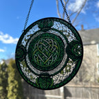 Emerald Green Celtic Knot Suncatcher Gifts La Vie Bien Emerald Green Celtic Knot Suncatcher