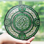 Emerald Green Celtic Knot Suncatcher Gifts La Vie Bien Emerald Green Celtic Knot Suncatcher