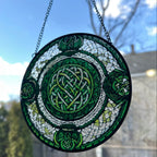 Emerald Green Celtic Knot Suncatcher Gifts La Vie Bien Emerald Green Celtic Knot Suncatcher