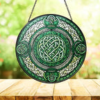 Emerald Green Celtic Knot Suncatcher Gifts La Vie Bien Emerald Green Celtic Knot Suncatcher