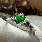 Emerald Green Claddagh Ring Ring La Vie Bien Emerald Green Claddagh Ring