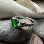 Emerald Green Claddagh Ring Ring La Vie Bien Emerald Green Claddagh Ring
