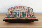 Emerald Patchwork Antique Jaisalmer Pillow La Vie Bien Emerald Patchwork Antique Jaisalmer Pillow