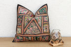 Emerald Patchwork Antique Jaisalmer Pillow La Vie Bien Emerald Patchwork Antique Jaisalmer Pillow