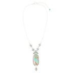 Emile Sterling Silver and Blue Turquoise Pendant Necklace Necklaces La Vie Bien Emile Sterling Silver and Blue Turquoise Pendant Necklace