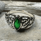 Emily Celtic Knot Ring in Sterling Silver Ring La Vie Bien Emily Celtic Knot Ring in Sterling Silver