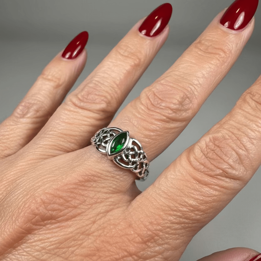 Emily Celtic Knot Ring in Sterling Silver Ring La Vie Bien Emily Celtic Knot Ring in Sterling Silver