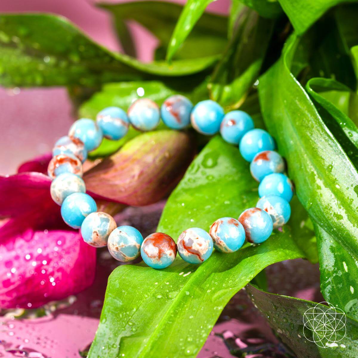 Empath’s Shield - Aqua Terra Jasper Bracelet Bracelet La Vie Bien Empath’s Shield - Aqua Terra Jasper Bracelet