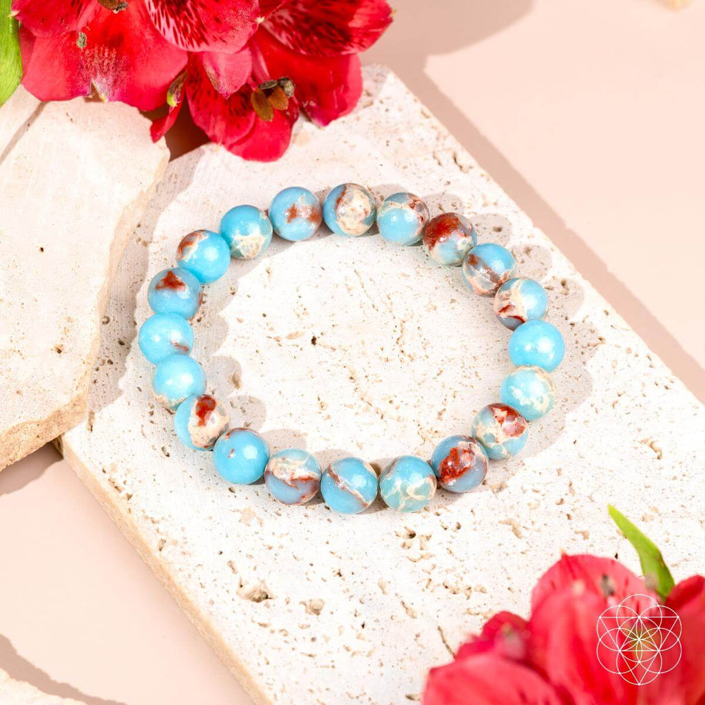 Empath’s Shield - Aqua Terra Jasper Bracelet Bracelet La Vie Bien Empath’s Shield - Aqua Terra Jasper Bracelet