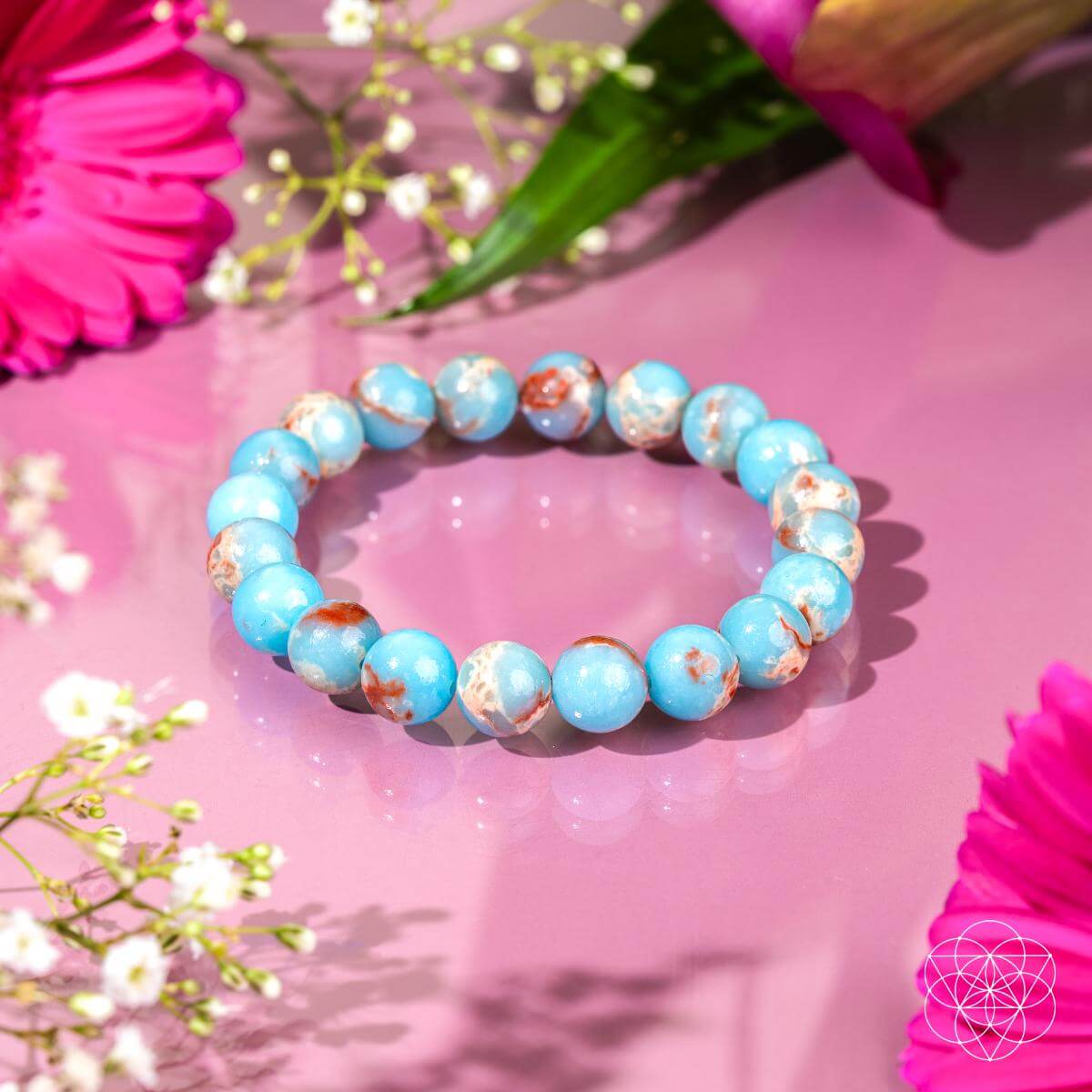 Empath’s Shield - Aqua Terra Jasper Bracelet Bracelet La Vie Bien Empath’s Shield - Aqua Terra Jasper Bracelet