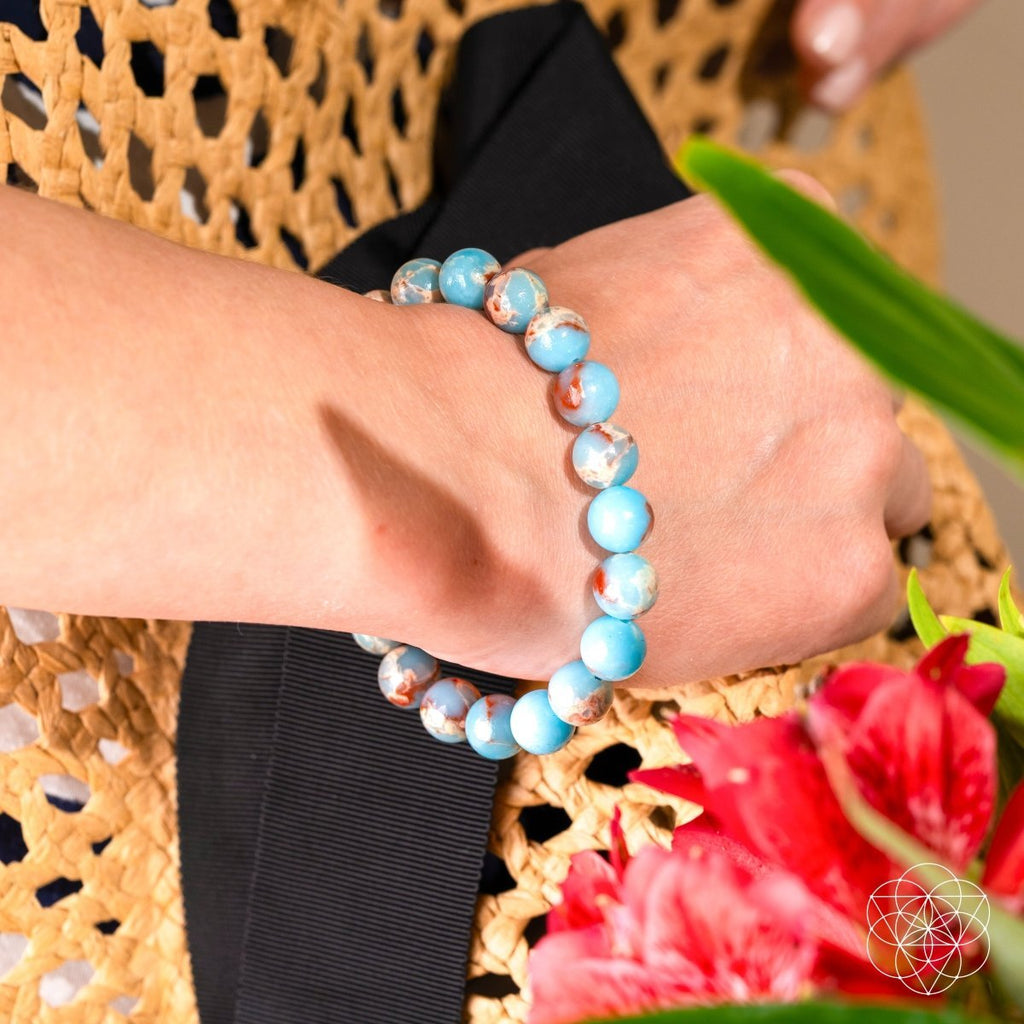 Empath’s Shield - Aqua Terra Jasper Bracelet Bracelet La Vie Bien Empath’s Shield - Aqua Terra Jasper Bracelet