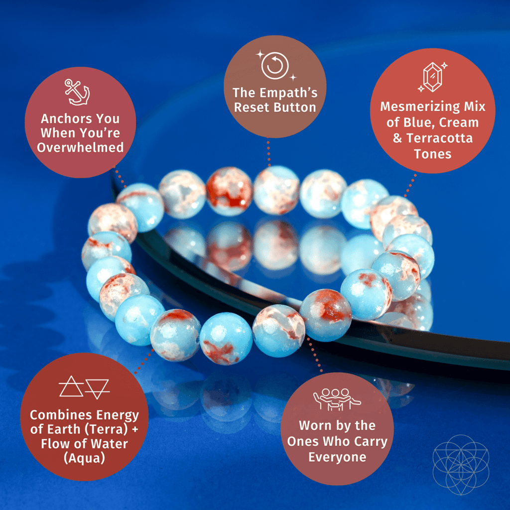 Empath’s Shield - Aqua Terra Jasper Bracelet Bracelet La Vie Bien Empath’s Shield - Aqua Terra Jasper Bracelet