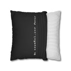 En español, por favor faux suede throw pillow cover by Printify