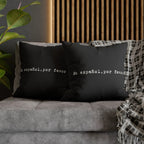 En español, por favor faux suede throw pillow cover by Printify