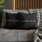 En español, por favor faux suede throw pillow cover by Printify