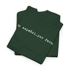 “En español, por favor.” Tee — Minimal Spanish Phrase T‑Shirt for Language Lovers by Printify