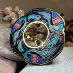 Enamel Celtic Birds Scarf Ring Scarf Ring La Vie Bien Enamel Celtic Birds Scarf Ring