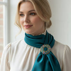 Enamel Celtic Birds Scarf Ring Scarf Ring La Vie Bien Enamel Celtic Birds Scarf Ring