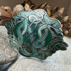Enamel Celtic Green Dragons Scarf Ring Scarf Ring La Vie Bien Enamel Celtic Green Dragons Scarf Ring