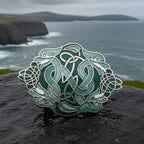 Enamel Celtic Green Dragons Scarf Ring Scarf Ring La Vie Bien Enamel Celtic Green Dragons Scarf Ring