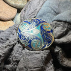 Enamel Celtic Spiral Scarf Ring Scarf Ring La Vie Bien Enamel Celtic Spiral Scarf Ring