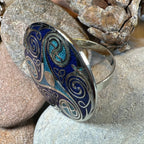 Enamel Celtic Spiral Scarf Ring Scarf Ring La Vie Bien Enamel Celtic Spiral Scarf Ring