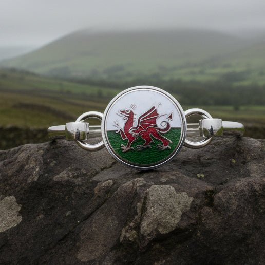 Enamel Celtic Welsh Dragon Bracelet for Women Bracelet La Vie Bien Enamel Celtic Welsh Dragon Bracelet for Women