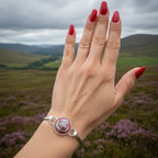 Enamel Scottish Thistle Bracelet for Women Bracelet La Vie Bien Enamel Scottish Thistle Bracelet for Women