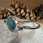 Enamel Scottish Thistle Bracelet for Women Bracelet La Vie Bien Enamel Scottish Thistle Bracelet for Women