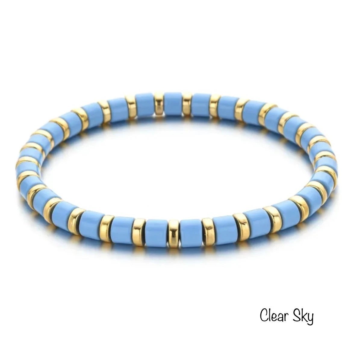 Enamel Stretch Bracelets - Add Clip Charms