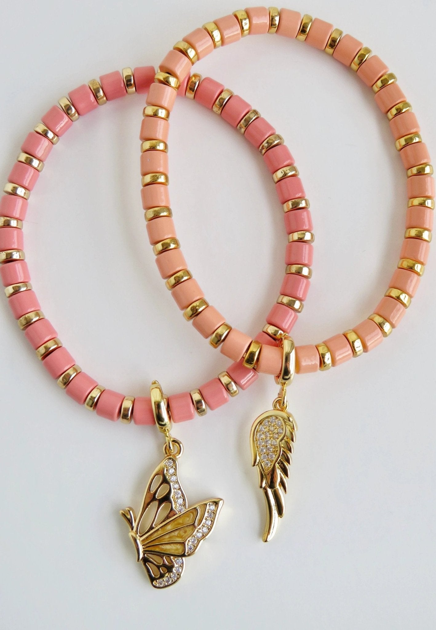 Enamel Stretch Bracelets - Add Clip Charms