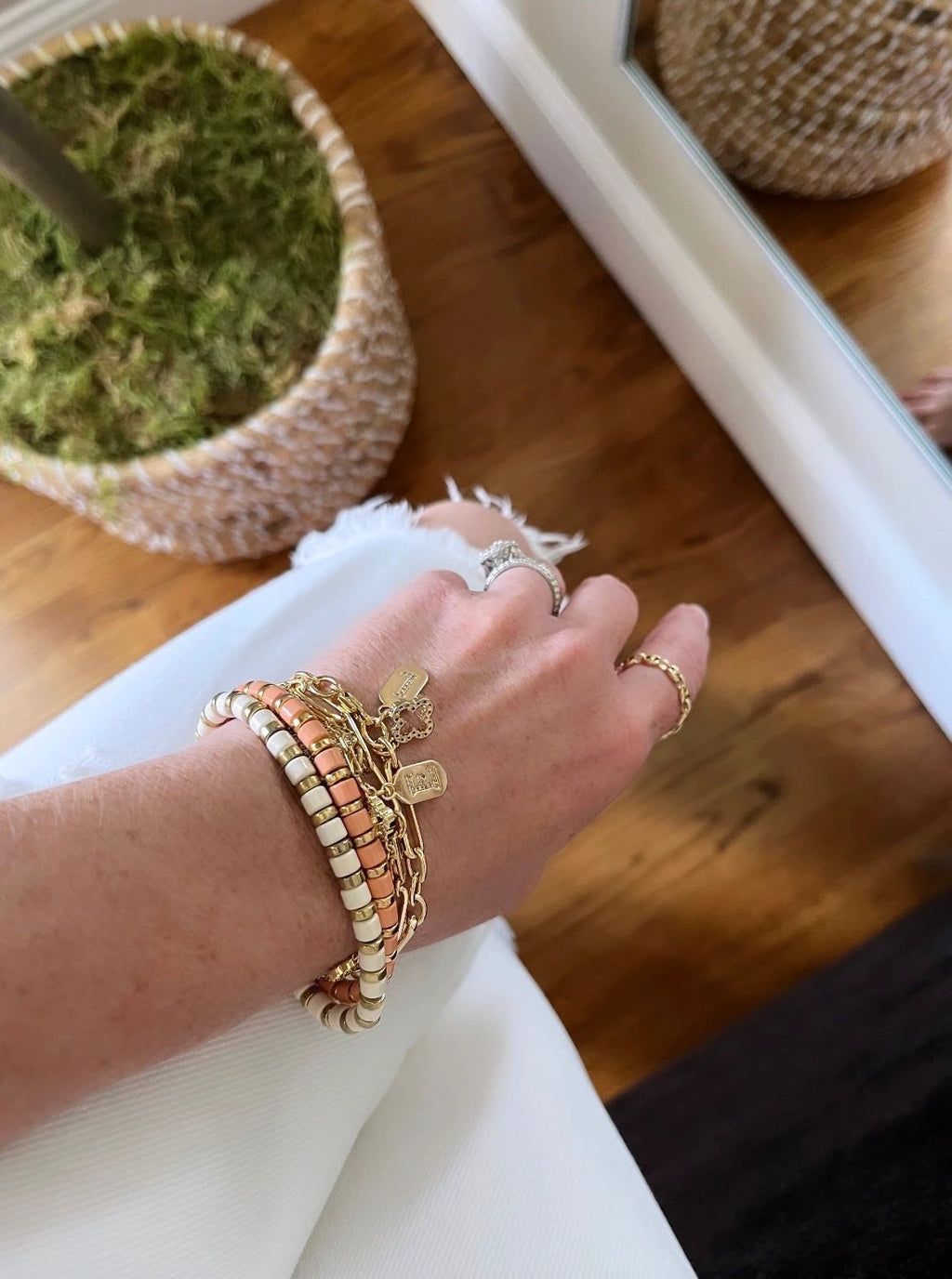 Enamel Stretch Bracelets - Add Clip Charms