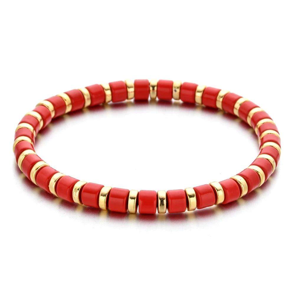 Enamel Stretch Bracelets - Add Clip Charms