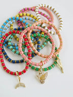 Enamel Stretch Bracelets - Add Clip Charms