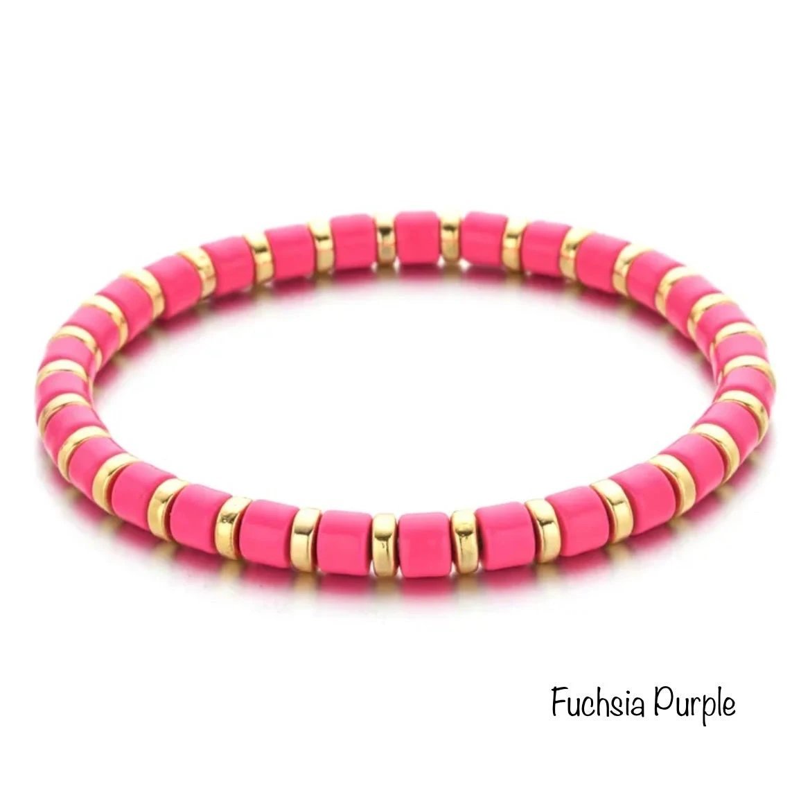 Enamel Stretch Bracelets - Add Clip Charms