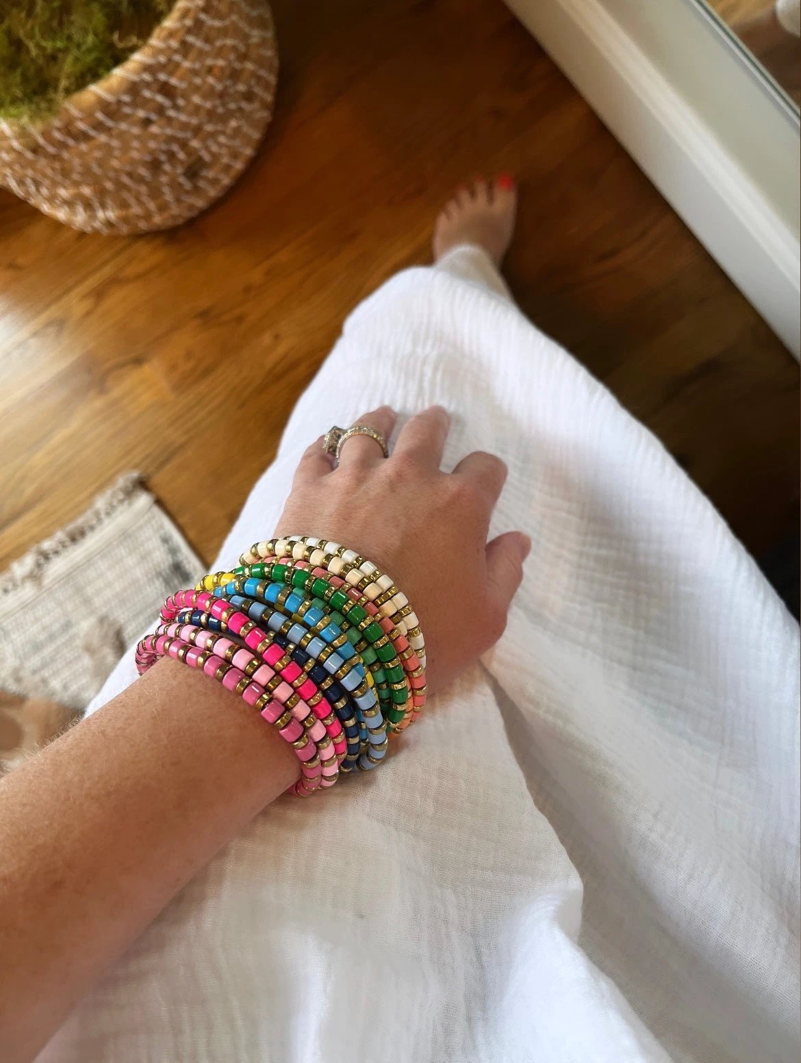 Enamel Stretch Bracelets - Add Clip Charms