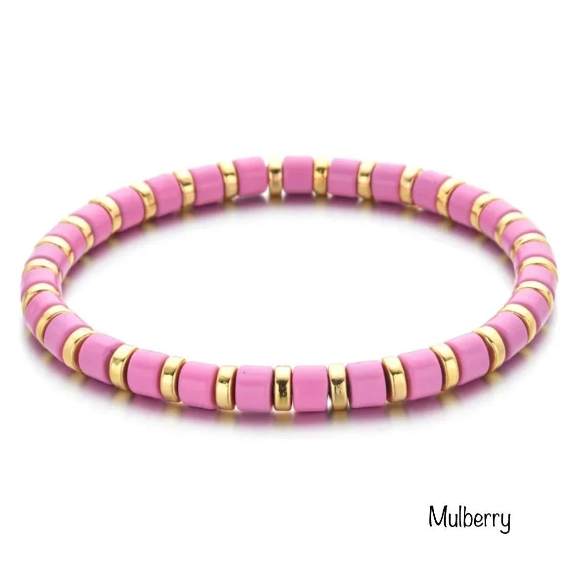 Enamel Stretch Bracelets - Add Clip Charms