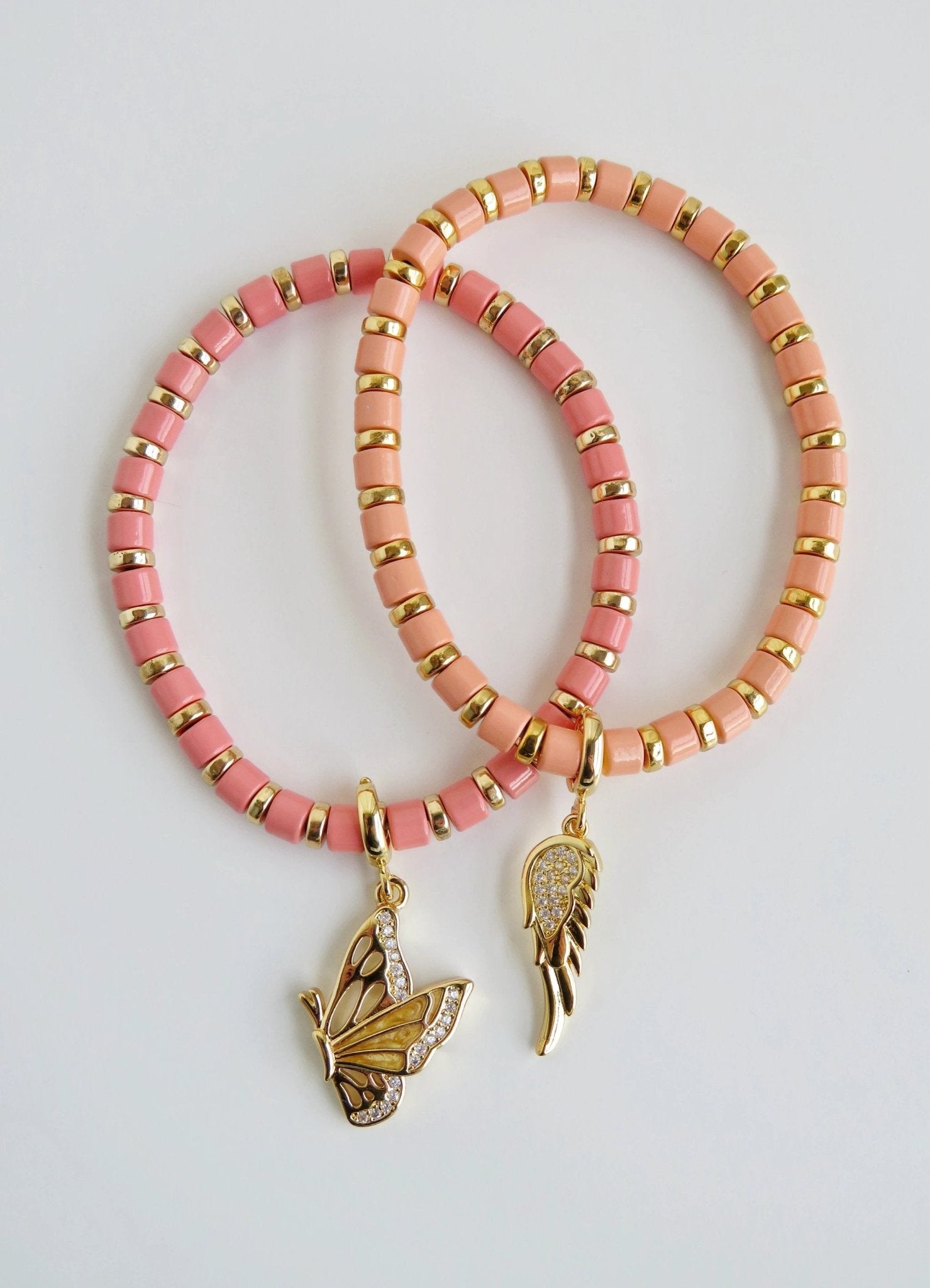 Enamel Stretch Bracelets - Add Clip Charms