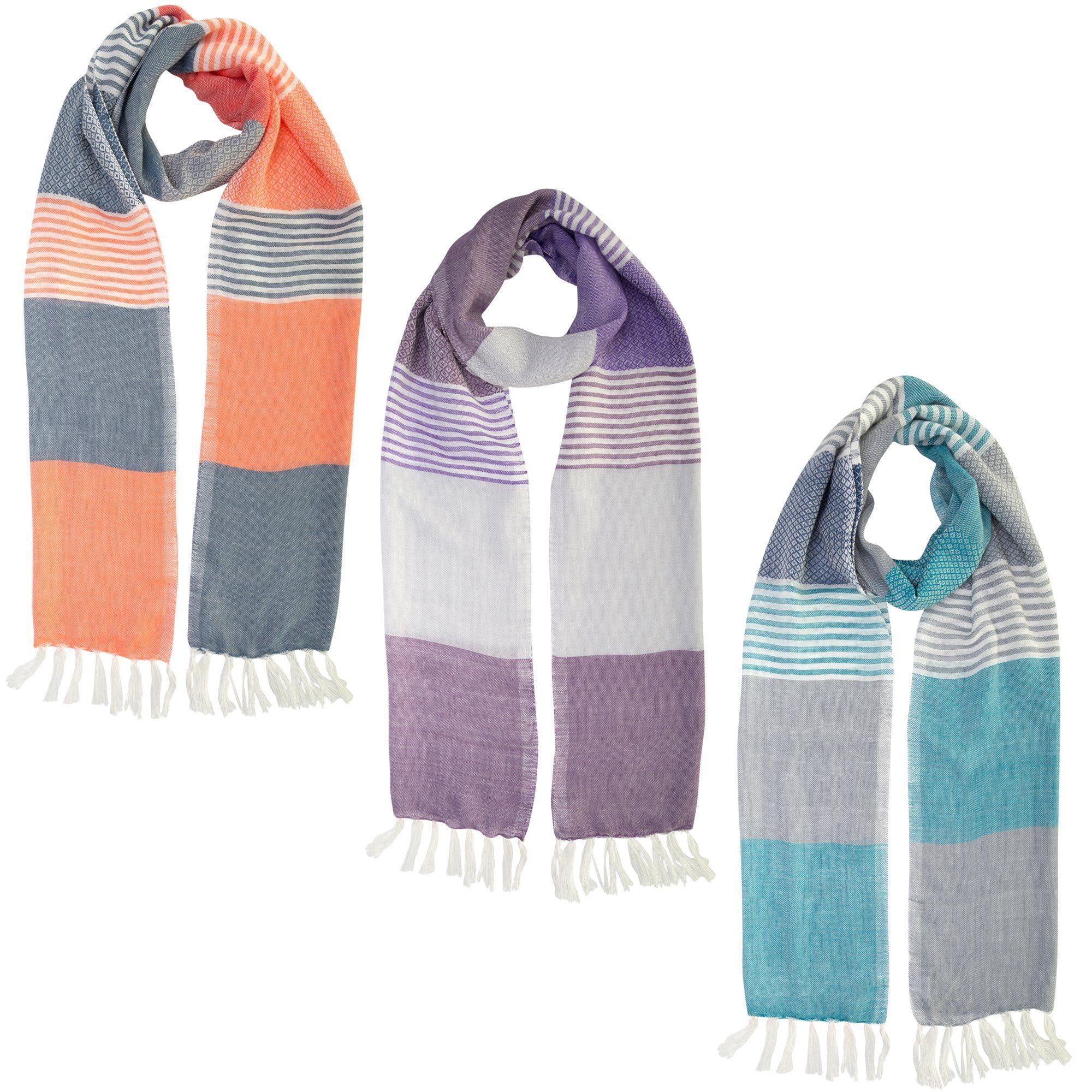 Enchanted Sky Guatemalan Scarf Scarves & Bandanas La Vie Bien Enchanted Sky Guatemalan Scarf