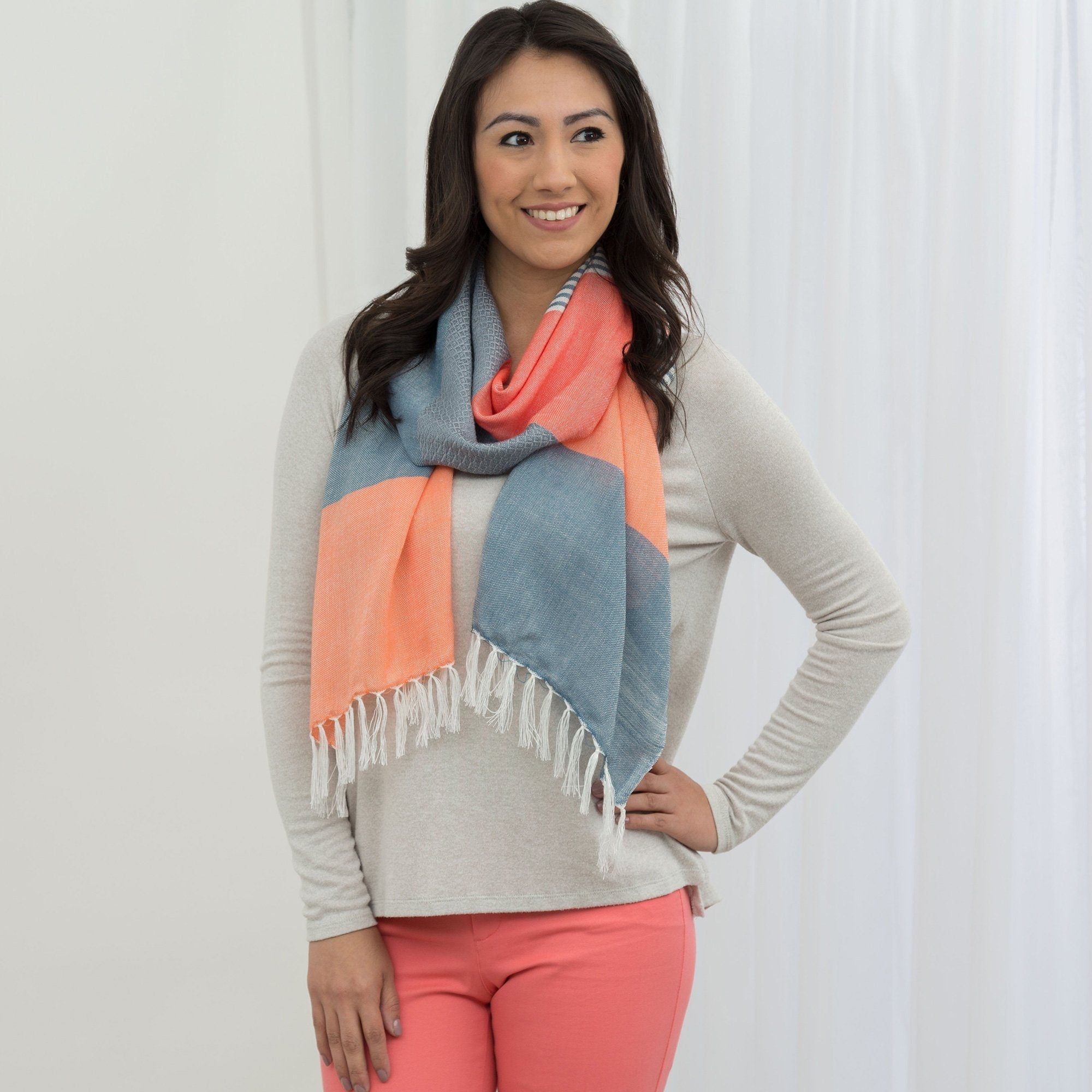 Enchanted Sky Guatemalan Scarf Scarves & Bandanas La Vie Bien Enchanted Sky Guatemalan Scarf