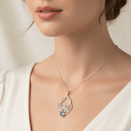 Endless Love Celtic Knot Necklace in Sterling Silver Pendant La Vie Bien Endless Love Celtic Knot Necklace in Sterling Silver