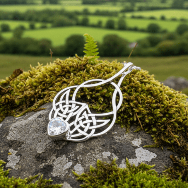 Endless Love Celtic Knot Necklace in Sterling Silver Pendant La Vie Bien Endless Love Celtic Knot Necklace in Sterling Silver