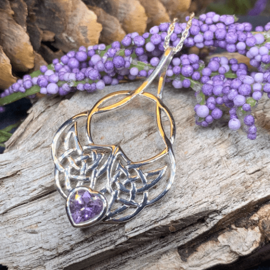 Endless Love Celtic Knot Necklace in Sterling Silver Pendant La Vie Bien Endless Love Celtic Knot Necklace in Sterling Silver