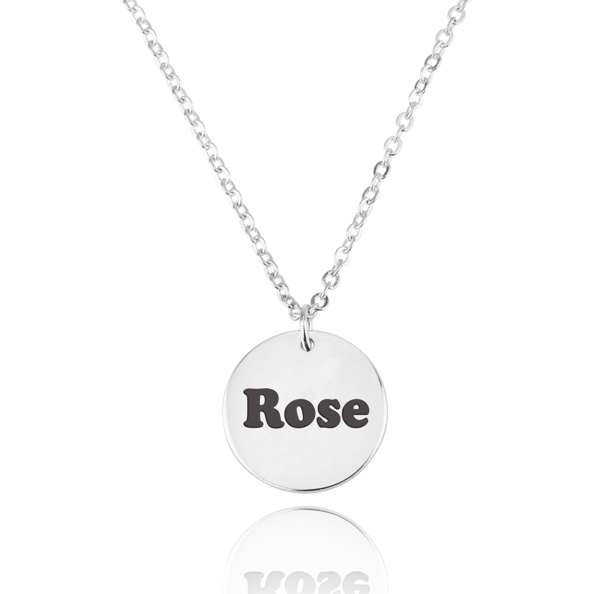 Engraving Disc Necklace La Vie Bien Engraving Disc Necklace