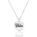 Engraving Disc Necklace La Vie Bien Engraving Disc Necklace