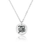 Engraving Letter Necklace La Vie Bien Engraving Letter Necklace