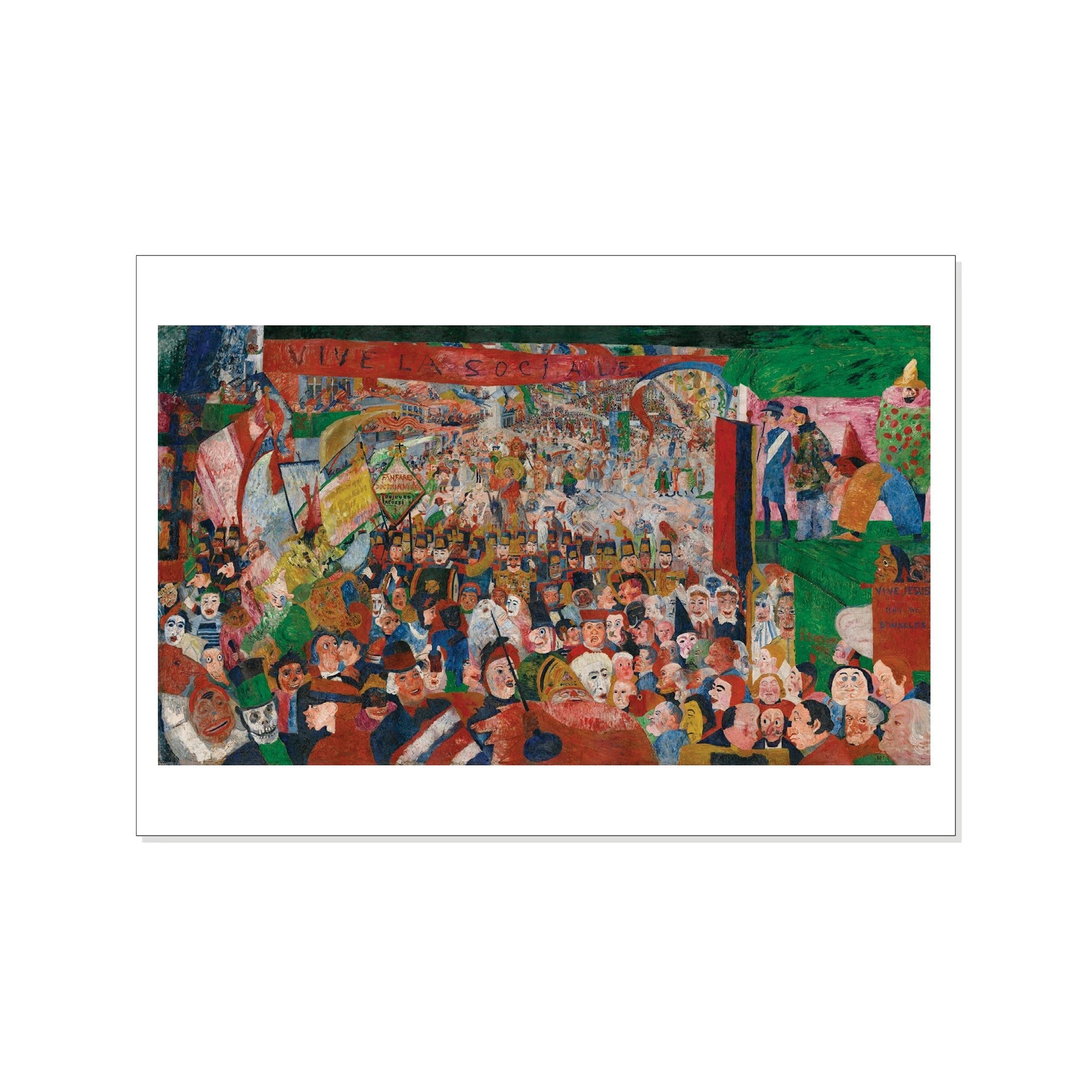 Ensor - Christ's Entry into Brussels in 1889 - Postcard STATIONERY La Vie Bien Ensor - Christ's Entry into Brussels in 1889 - Postcard