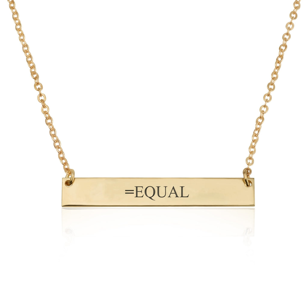 EQUAL Bar Necklace La Vie Bien EQUAL Bar Necklace