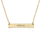 EQUAL Bar Necklace La Vie Bien EQUAL Bar Necklace