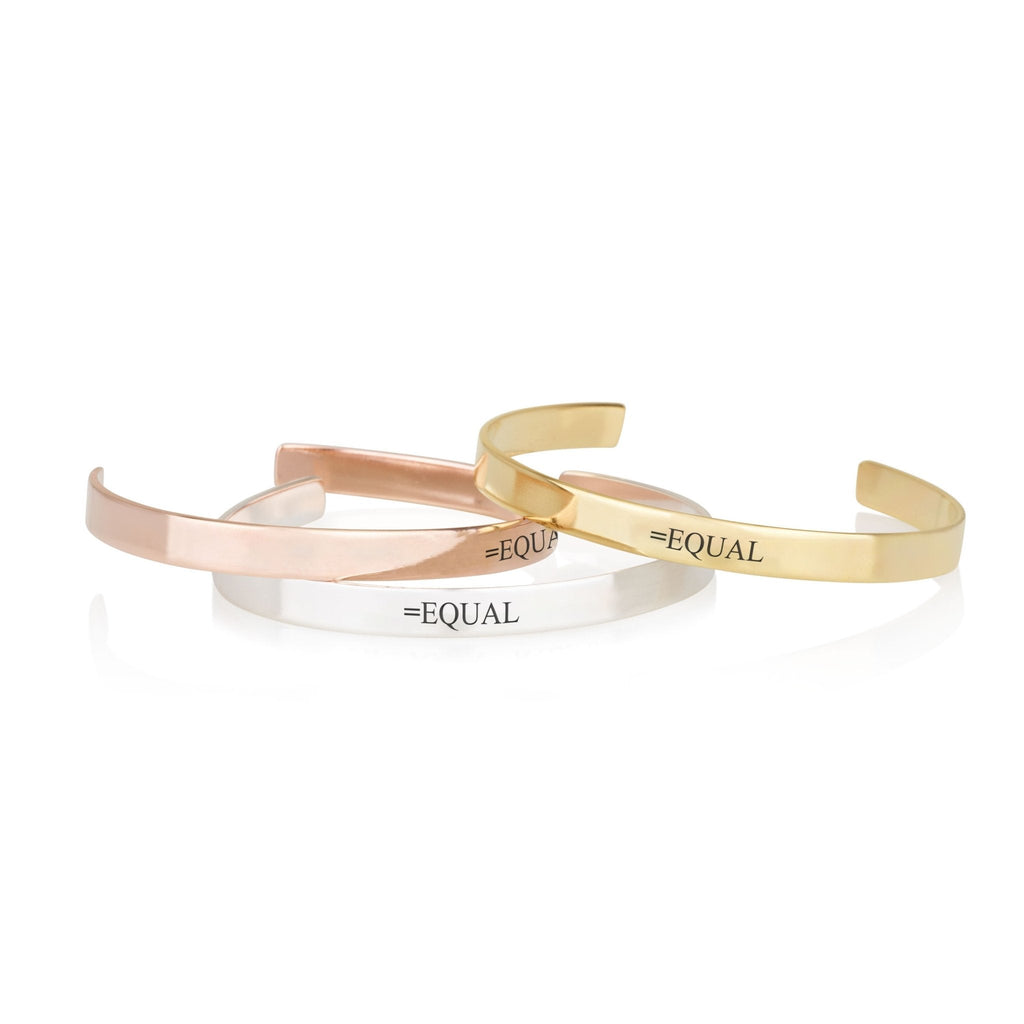 EQUAL Engraved Cuff Bracelet La Vie Bien EQUAL Engraved Cuff Bracelet